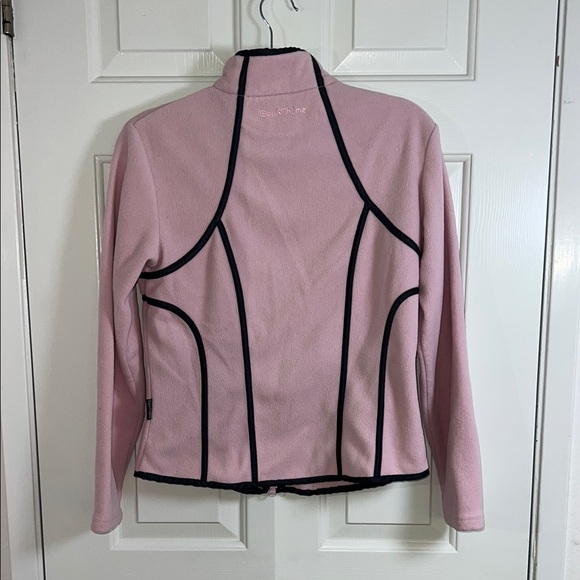 Pink and Black Ski Jacket with High Neckline - Picture 3 of 8